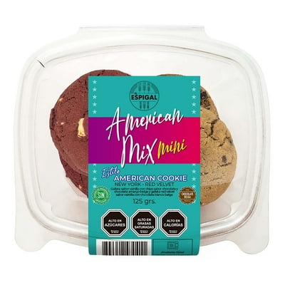 Galleta American Mix Min Bandeja 125 G El Espigal