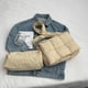 thumbnail image 2 of Bolso de mano acolchado para mujer, bolso acolchado, bolso de hombro acolchado, bolso de mano tejido de nailon, bolso bandolera de diseñador, bolso de plumas para mujer, 2 of 6
