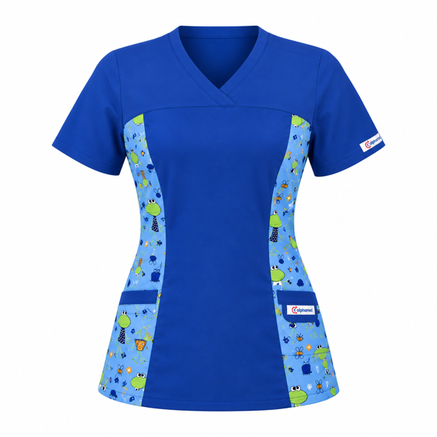 Delantal Mujer Ripholia LQ-1 tela elasticada estampado al costado