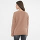 thumbnail image 2 of Sweater Mujer Chenille Cuello Redondo Camel Corona, 2 of 5