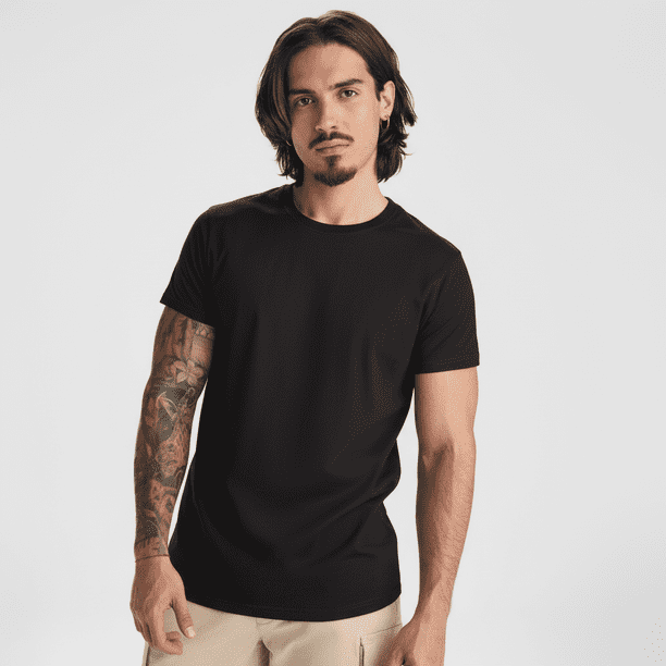 Polera Hombre Manga Corta Dogo 100% Algodón