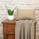 thumbnail image 5 of Almohada de algodón beige liso transicional de la colección Parkland, 5 of 5