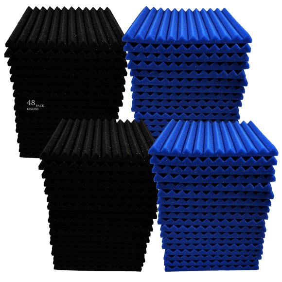 Acoustic Panels HPKL9999 Studio, espuma insonorizante, paquete de 48 unidades
