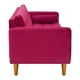 thumbnail image 3 of Sofa Retro 3c + 2 Pouf Felpa 04 Burdeo, 3 of 6