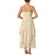 thumbnail image 3 of INSPIRE CHIC Vestido Floral de Mujer Chifón de Verano con Volantes en Capas y Tirantes Finos XL Amarillo Claro, 3 of 5
