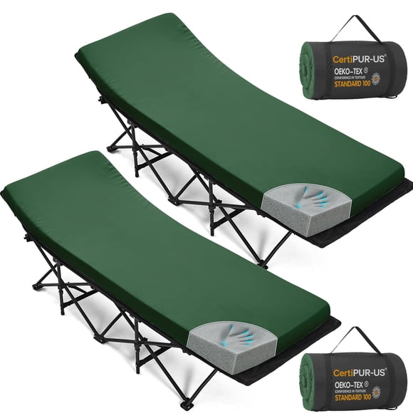 Colchón de espuma viscoelástica CYMULA para cuna de camping, 5,7 libras, 75 x 30 x 5 cm