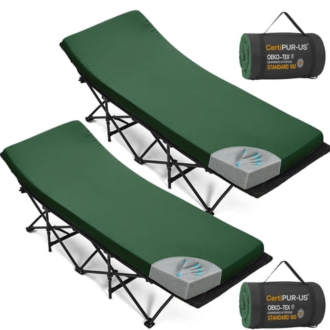 Colchón De Espuma Viscoelástica Cymula Para Cuna De Camping, 5,7 Libras, 75 X 30 X 5 Cm