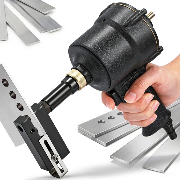 Punzonadora neumática NEWTRY 8 mm para acero ≤1,0 mm, aluminio ≤2,0 mm, 1,5 kg