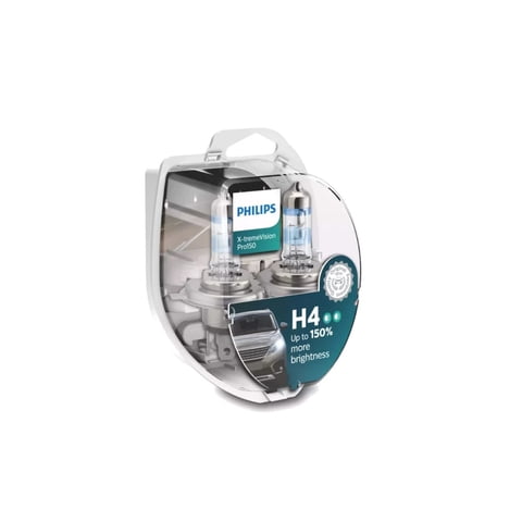 Kit Ampolletas Philips H4 Extreme Visión Pro150 60/55W