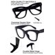 thumbnail image 3 of Gafas de lectura extragrandes MARE AZZURO 5.00 para mujer, 3 of 6