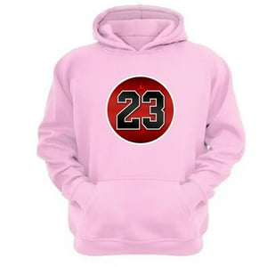 Genérico - Poleron Canguro 23 Con Capucha Rosa Talla Xs Unisex