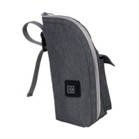 Magideal - Bolsa De Biberón Para Bebé, Calentador De Leche Con Calefacción Portátil, Calentador De Biberón Impermeable Para Bebé, Para Viaje De Negocios En Casa, Gris