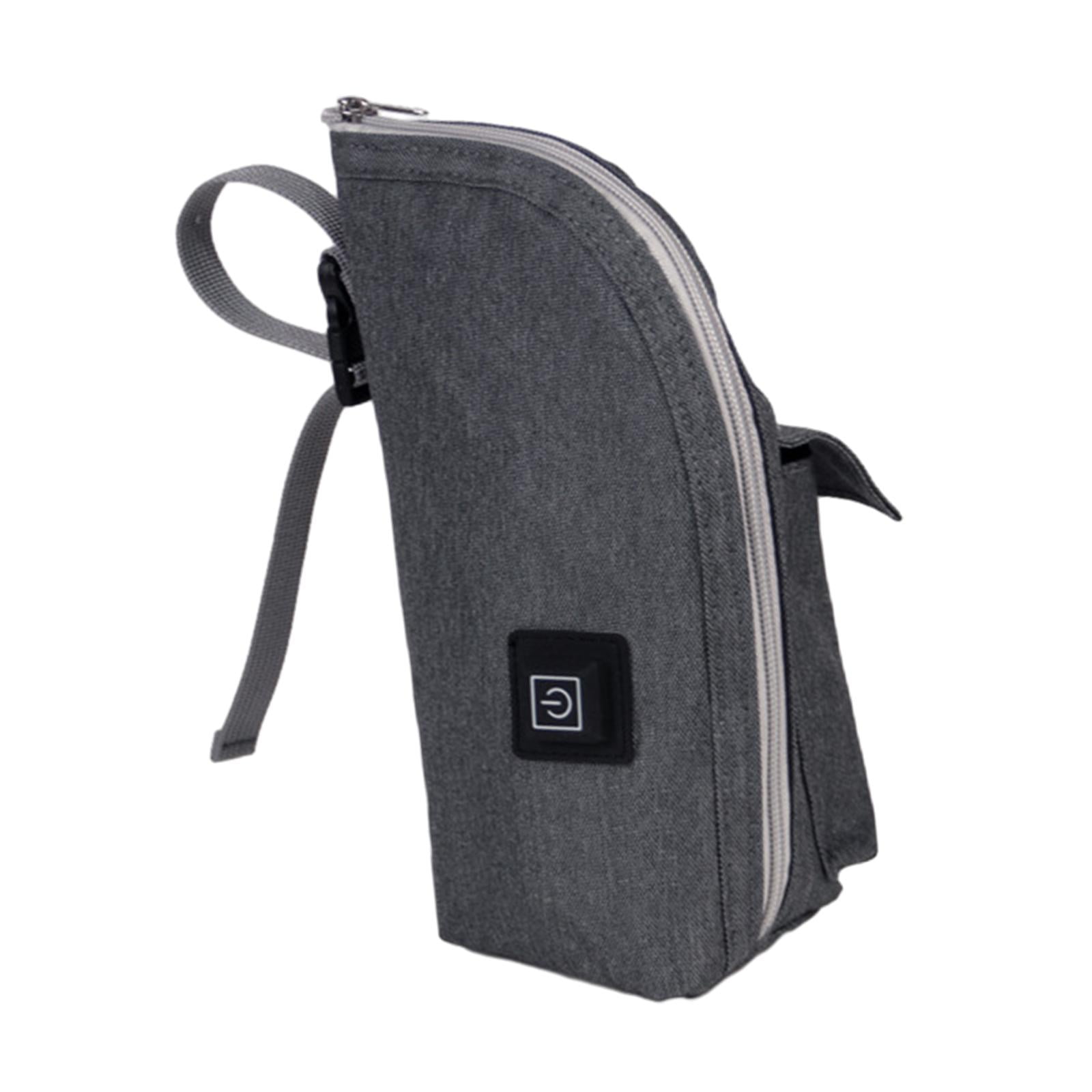 Magideal - Bolsa De Biberón Para Bebé, Calentador De Leche Con Calefacción Portátil, Calentador De Biberón Impermeable Para Bebé, Para Viaje De Negocios En Casa, Gris