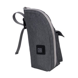 Magideal - Bolsa De Biberón Para Bebé, Calentador De Leche Con Calefacción Portátil, Calentador De Biberón Impermeable Para Bebé, Para Viaje De Negocios En Casa, Gris