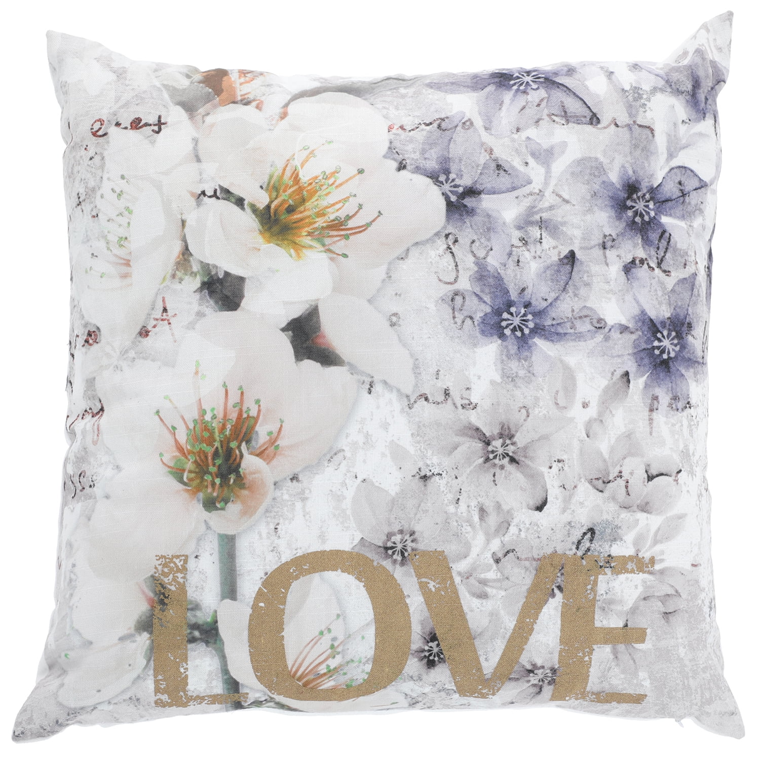 Sueño Blanco - Cojin Acuarelas Dorado Love