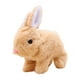 thumbnail image 5 of Juguete De Conejo Interactivo Muñeco De Conejito De Peluche Para Fiesta Favores Festival Marrón, 5 of 5