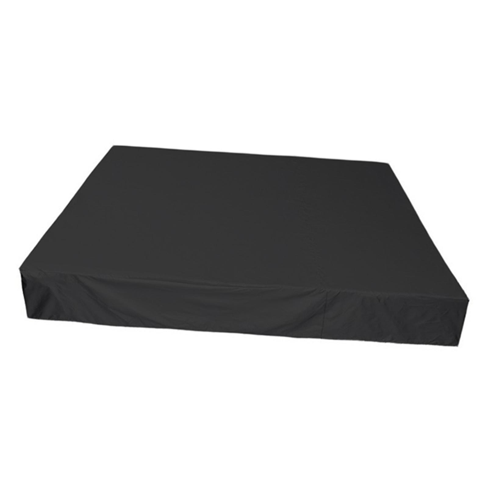 Ioensy - Spa Piscina Bañera Cubierta Antipolvo Jardín Impermeable 244X244X30Cm Negro