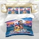 thumbnail image 5 of Los Inseparables Conjunto de sábanas temático, trío de piezas, cómodo y amigable con la piel, diseño único, regalo de decoración para el hogar para familiares, amigos y fans,173cm *218cm, 5 of 6