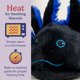 thumbnail image 5 of Este animal de peluche se calienta con axolotl negro, apto para microondas y pesado, 5 of 7