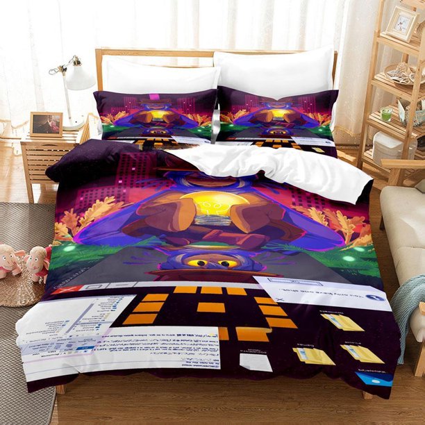 New Game OneShot Bedding Set Single Twin Full Size Bed Set Adult Kid Bedroom Duvet cover Sets Anime Bed Sheet Set Bed Sheets