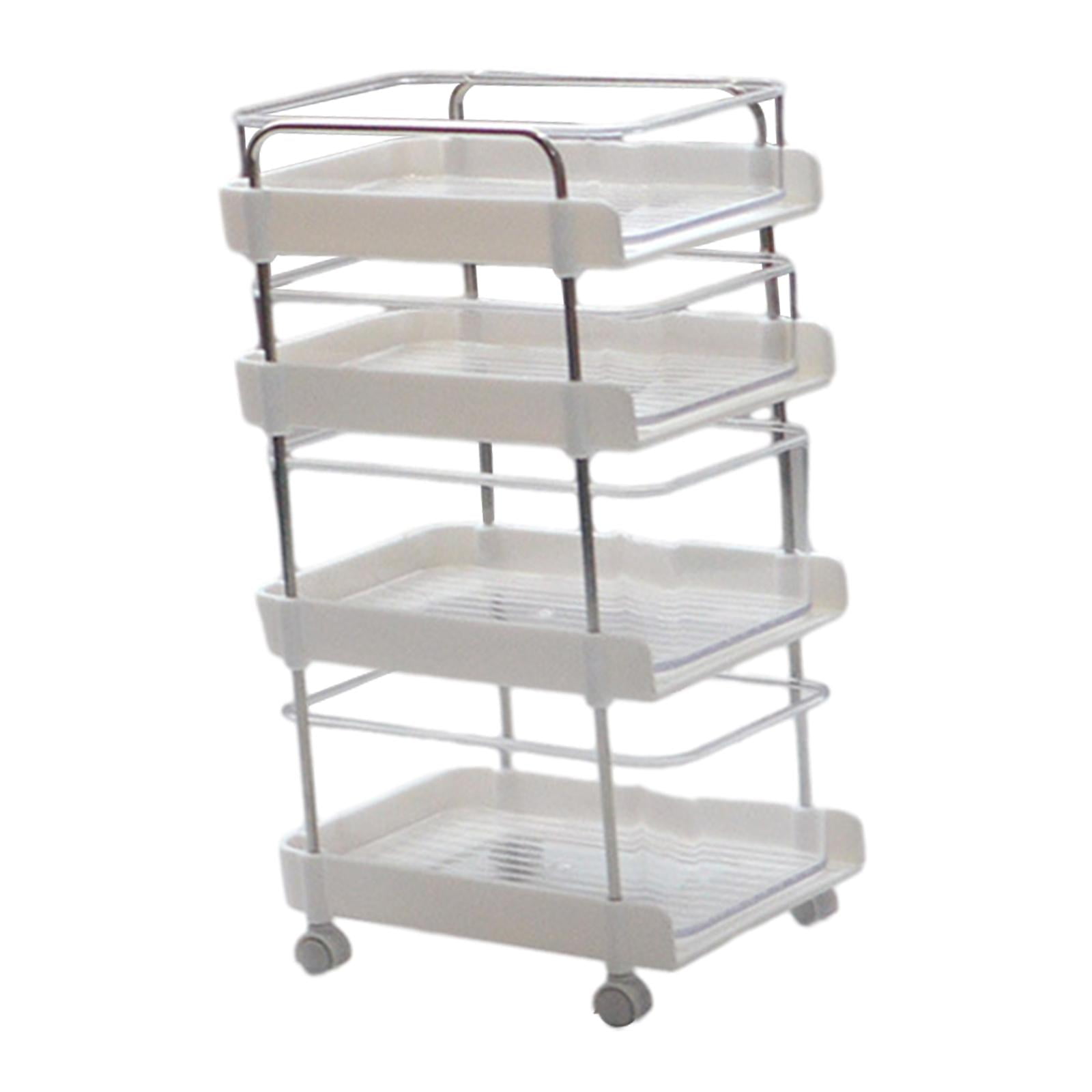 Bothyi - Carro Rodante De 4 Niveles En Miniatura Para Casa De Muñecas 1:6 Para Proyectos De Bricolaje, Construcción Blanca