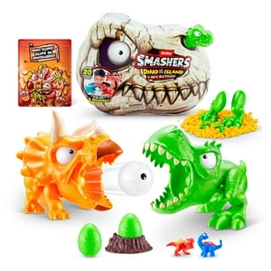 Set De Batalla Smashers Mini T Rex Dino Island Verde