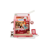 Genérico - Leche Con Fresa - Maqueta En Miniatura