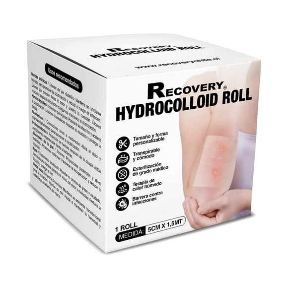 Rollo Hidrocoloide Cuidado Heridas, Ampollas, Acné 5cm x 1,5mt