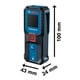 thumbnail image 4 of Medidor De Distancia Laser GLM 25-23 Bosch azul oscuro, 4 of 7