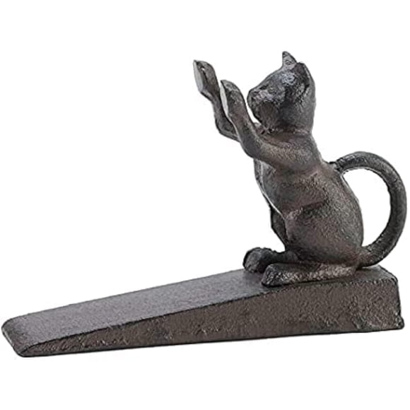 Tope de Puerta YIANI Gato de Hierro Fundido 14x4x3.5 cm 0.5 kg
