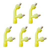 Ioensy - 5 Piezas De Aspersor De Riego De Latón Para Coche, Invernadero, Agricultura, 2 Agujeros