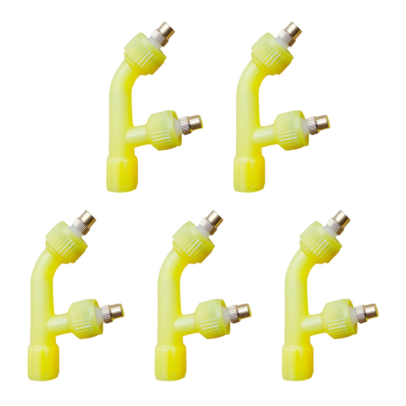 Ioensy - 5 Piezas De Aspersor De Riego De Latón Para Coche, Invernadero, Agricultura, 2 Agujeros