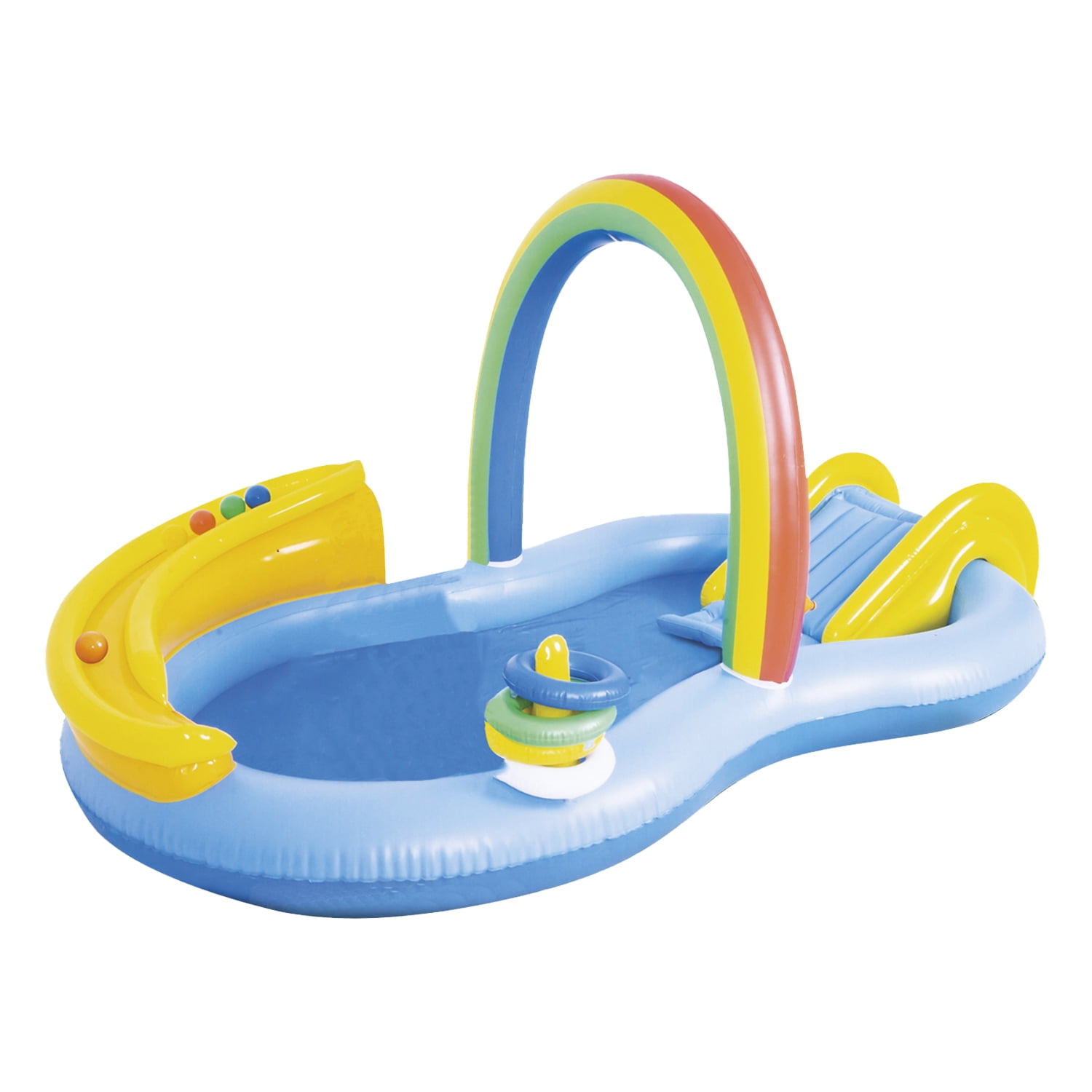 Bebesit - Piscina Centro De Juegos Arcoiris Tobogan Aspersor Be Splash