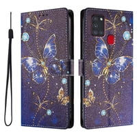 Foxdock Funda Tipo Cartera Para Samsung Galaxy A21S Con Soporte Y Correa – Diseño De Patrones Lindos