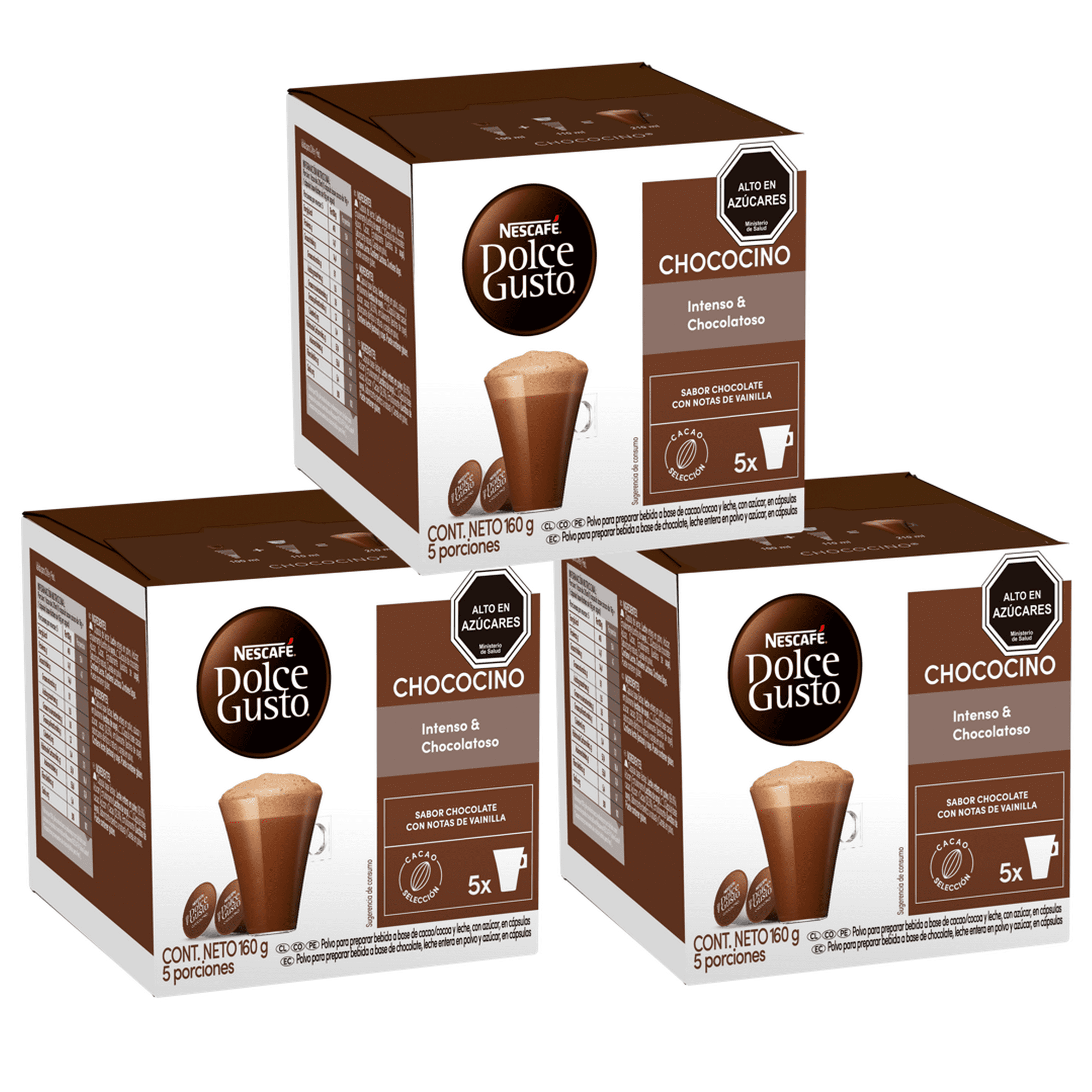 Café Nescafé Dolce Gusto Pack 3 Chococino 10 Cápsulas