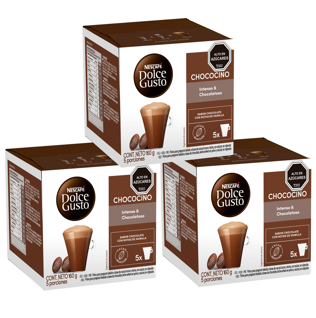 Café Nescafé Dolce Gusto Pack 3 Chococino 10 Cápsulas
