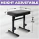 thumbnail image 2 of Taburete ajustable Piano Bench Liquid Stands de piel sintética, 2 of 6