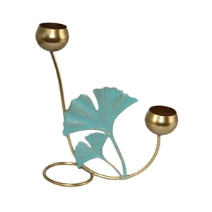 Magideal - Candelabro Para Lamparilla De Té, Soporte Decorativo Para Velas, Portavelas De Hoja, Portavelas Para Mesa De Comedor, Decoración Del Hogar , Estilo C