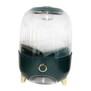 Magideal - Encimera 6 Rejilla Rotatoria Hermética Portacontenedores De Granos De Cereales, Ampliamente Utilizado Visible Fácil De Limpiar Uso Doméstico Girado Verde