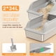 thumbnail image 3 of Caja de arena Mutrelenx 2 unidades XL 58x37x25 cm Gris, 3 of 7
