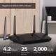 thumbnail image 2 of Router WiFi 6 NETGEAR Nighthawk RAX43 AX4200 para 2500 pies cuadrados, 2 of 4