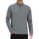 thumbnail image 1 of INSPIRE CHIC Camiseta Atlética de Manga Larga con Protección Solar y Cremallera 1/4 para Hombre S Gris Oscuro, 1 of 6