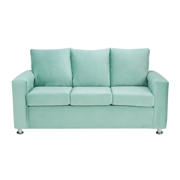 Sofa Kendy 3c Felpa 12 Verde Agua