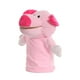 thumbnail image 1 of Animal Marioneta De Mano Juguete Sensorial Divertido Practicar Juguete Educativo Juego De Peluche Rosa, 1 of 3
