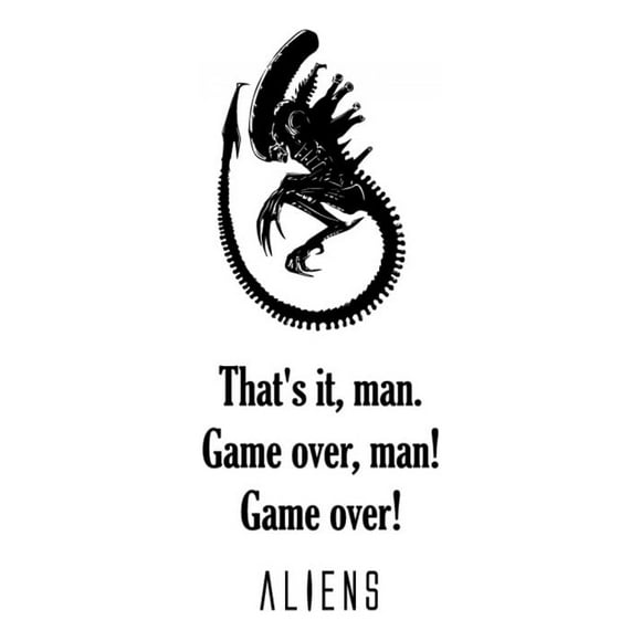 Decomural Game Over Man! Aliens WS-34157