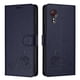 thumbnail image 5 of Funda tipo cartera FOXDOCK para Samsung Galaxy Xcover 5 con soporte, ranuras, RFID, diseño de gato, 5 of 5