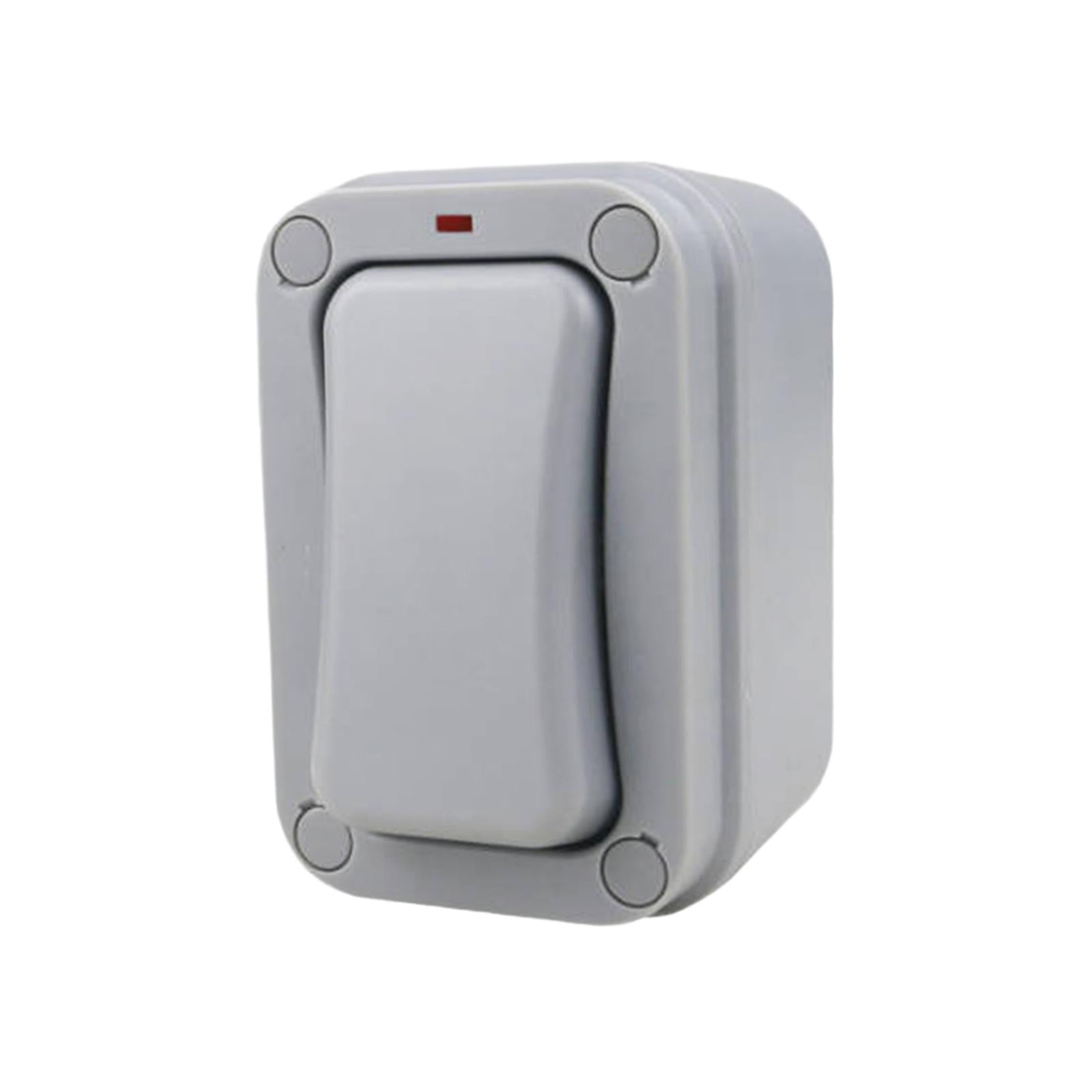 Bothyi - Pulsador De Pared Impermeable Con Luz Indicadora Para Baño Interior Y Exterior