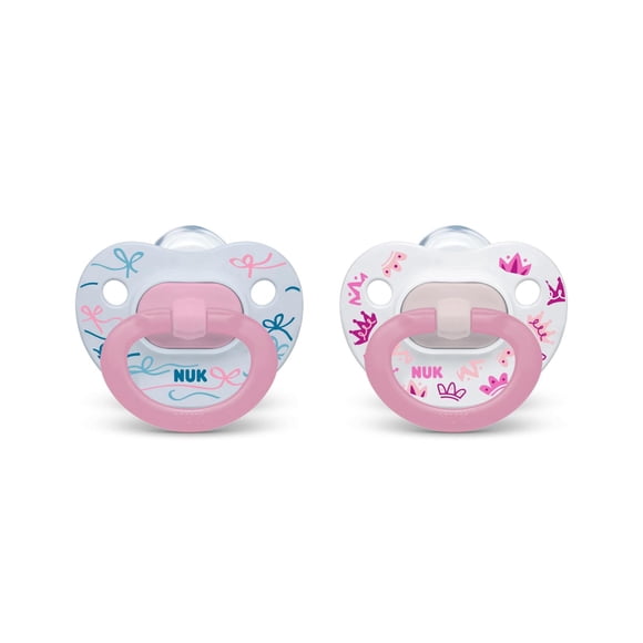 Chupete Ortodoncial Nuk Rosa 18-36 Meses Pack de 2