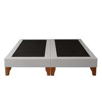 Ethan Desing - Base De Cama 2 Plazas Gris Claro Perla