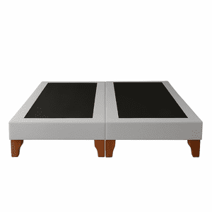 Ethan Desing - Base De Cama 2 Plazas Gris Claro Perla